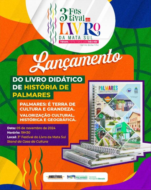 📚✨ HOJE COMEÇA O 3º FESTIVAL DO LIVRO DA MATA SUL! ✨📚