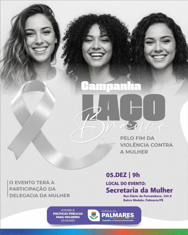 Juntos pelo fim da violência contra a mulher. 🤍