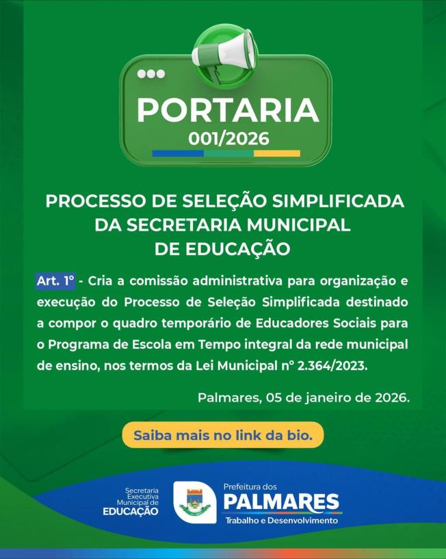 PORTARIA Nº 001/2026 📢