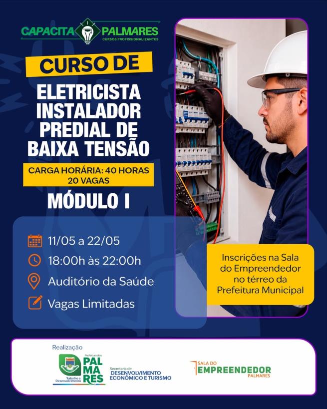 Quer aprender uma nova profissão e ampliar suas oportunidades no mercado de trabalho? ⚡👷‍♂️