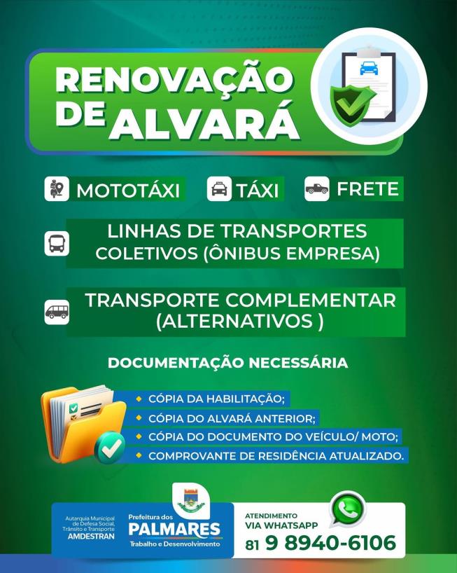 RENOVAÇÃO DE ALVARÁ 🚦