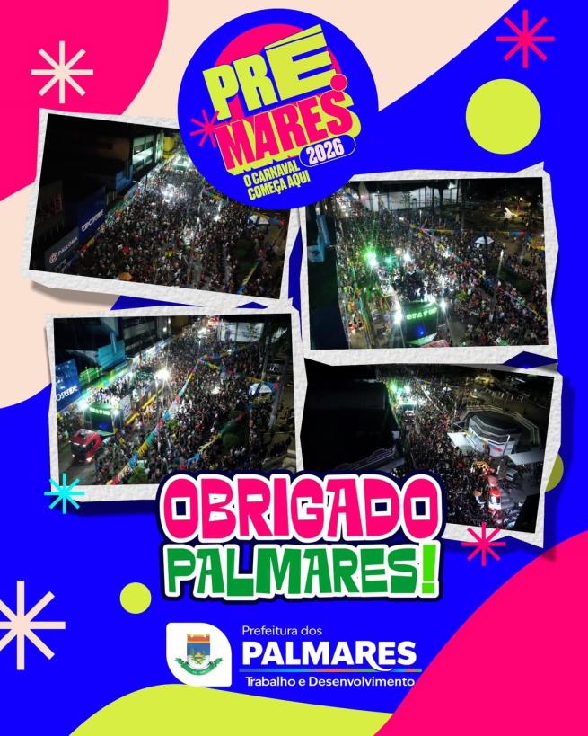 PRÉMARES 2026 transforma Palmares em um grande palco de alegria e tradição