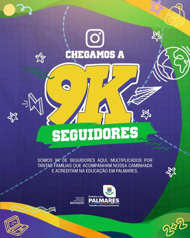 CHEGAMOS A 9K SEGUIDORES!