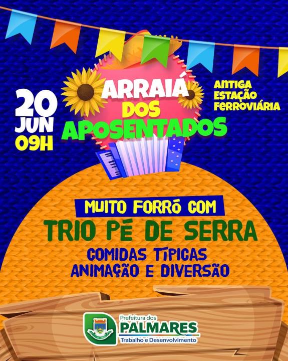 Arraiá dos Aposentados, na Antiga Estação Ferroviária