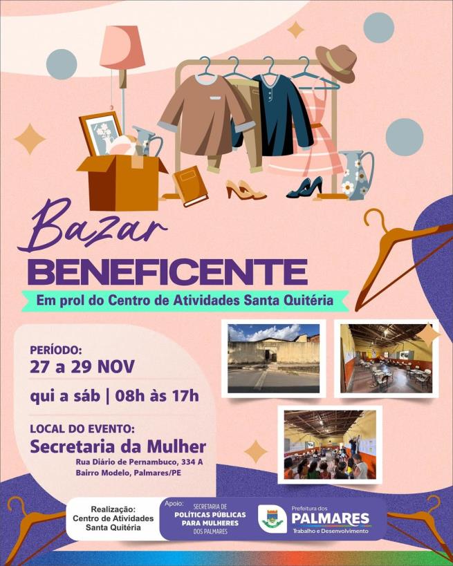 BAZAR BENEFICENTE 💜✨