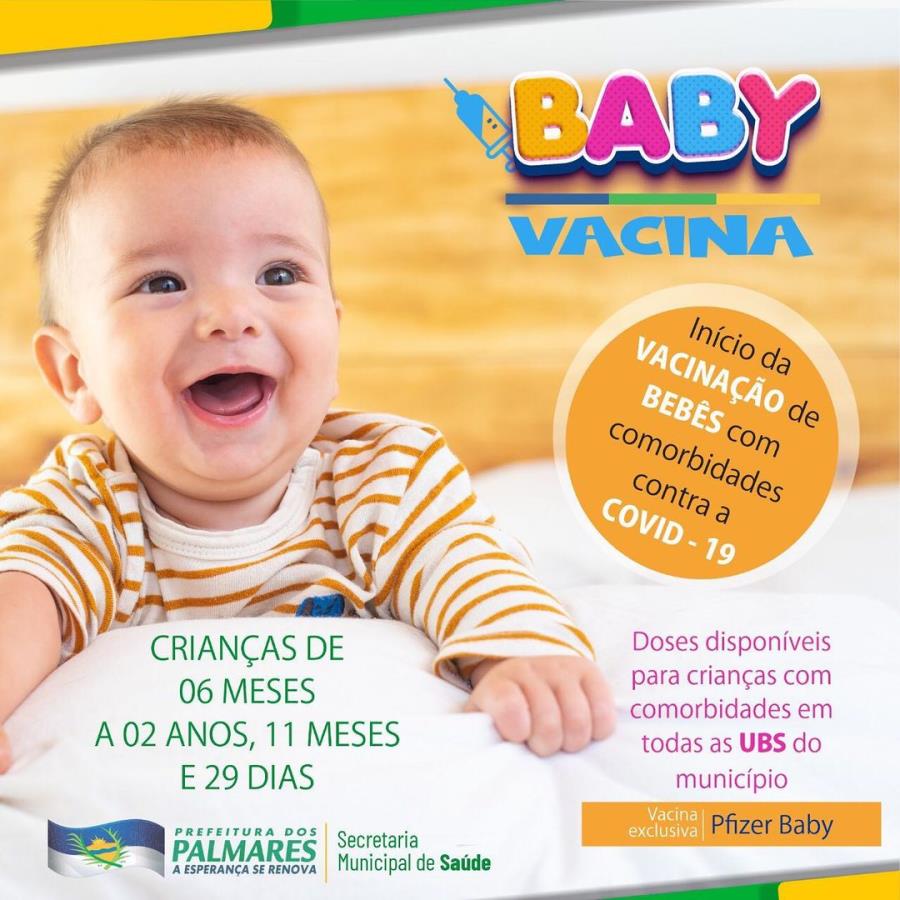 Comunicado: Início da Vacinação de Bebê (COVID -19)