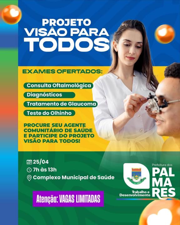Vem aí mais uma edição do Projeto Visão para Todos!
