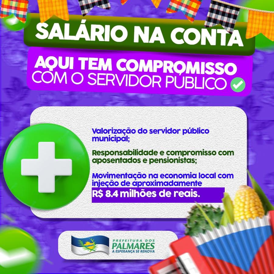 Salário na conta