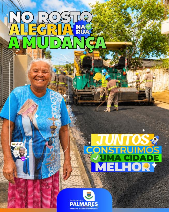 No rosto, a alegria. Na rua, a mudança. 💙