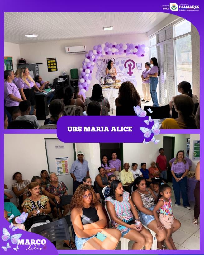 Março Lilás nas Unidades Básicas de Saúde💜