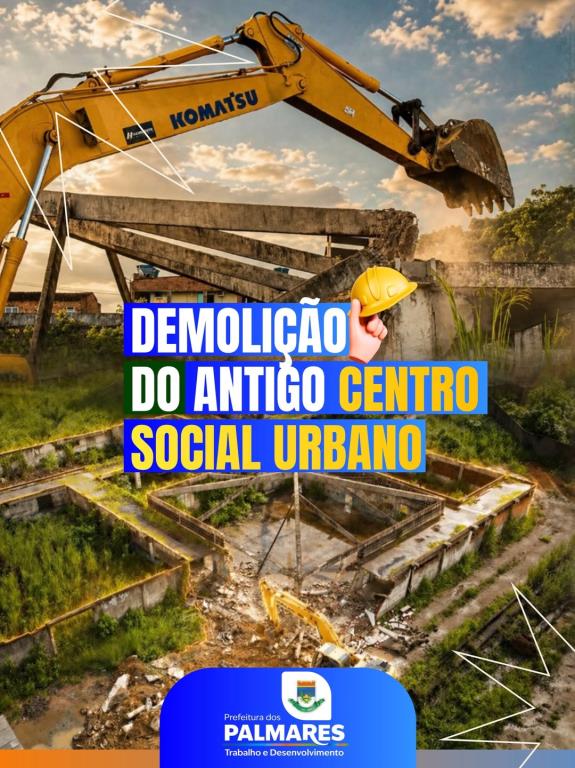 O antigo Centro Social Urbano foi demolido