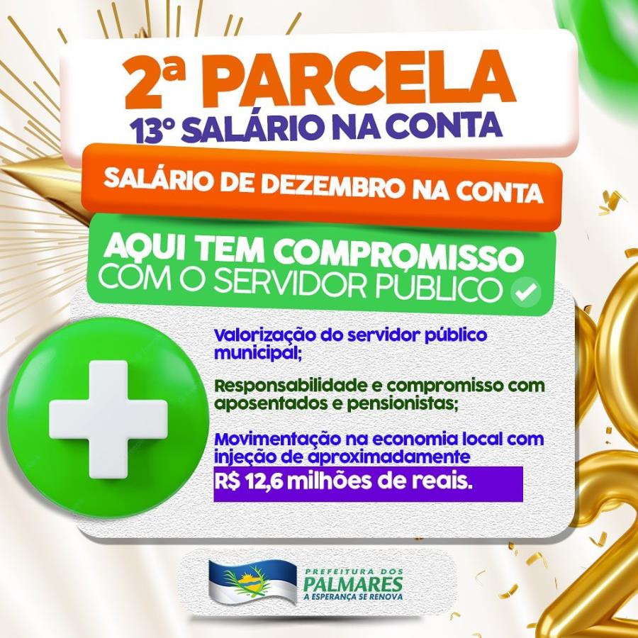 Sextou com uma ótima notícia para nossos servidores públicos municipais!🥳