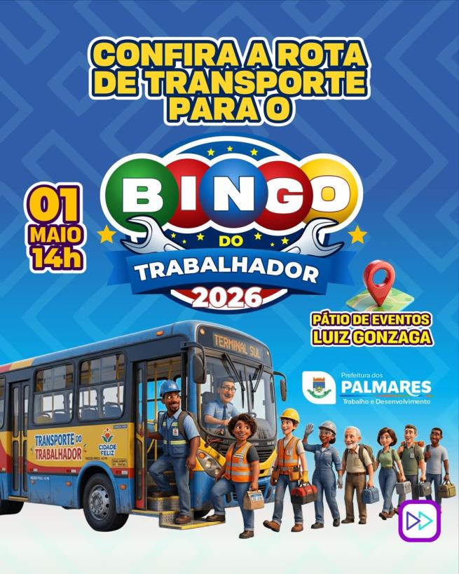 🚌 Vai pro Bingo do Trabalhador 2026? Então já se organiza!