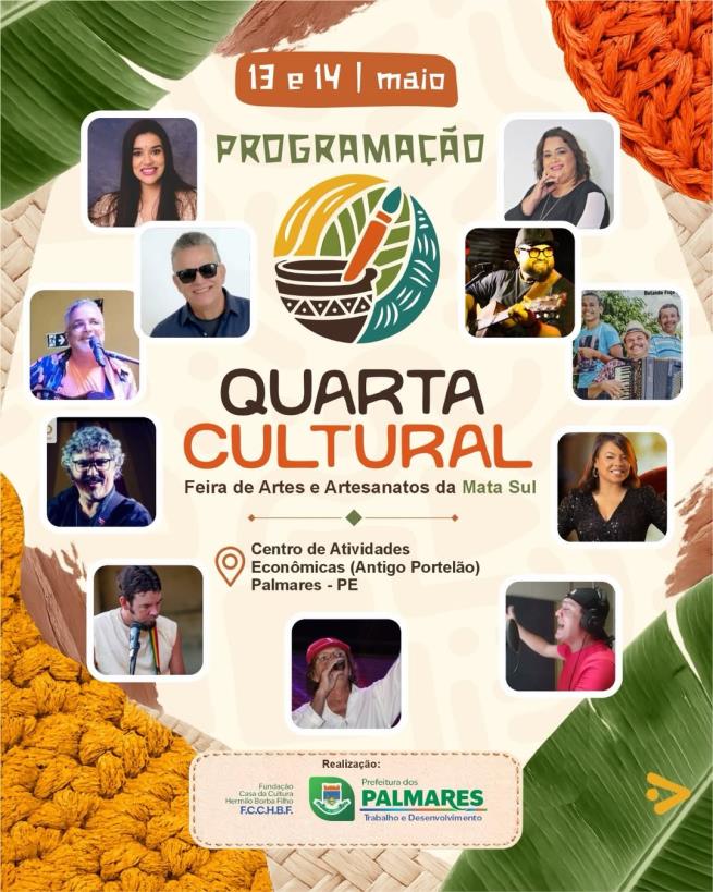 Hoje começa a Quarta Cultural! 🎭🎶