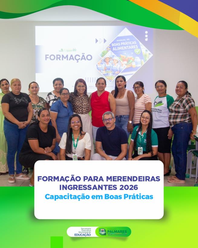 FORMAÇÃO PARA MERENDEIRAS INGRESSANTES 2026