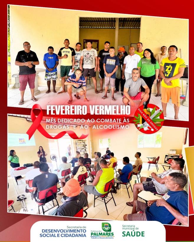 Fevereiro Vermelho: CREAS e CAPS promovem palestra de conscientização e cuidado na Nova Jericó