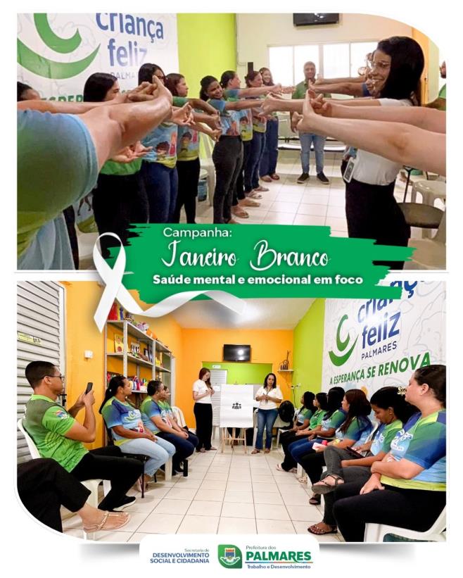 CAPS Palmares promove ação do Janeiro Branco sobre saúde mental no CRAS Família Acolhida