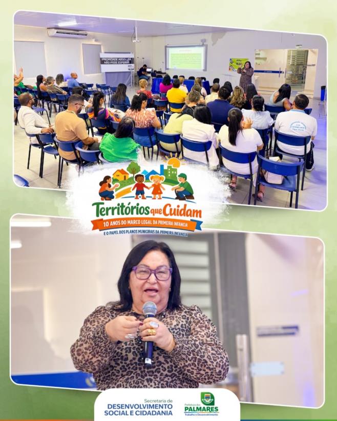 Seminário fortalece rede de proteção e políticas para a Primeira Infância em Palmares 🤝✨