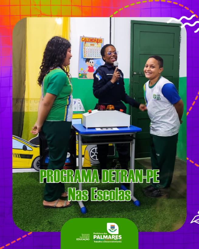 PDE – PROGRAMA DETRAN-PE NAS ESCOLAS