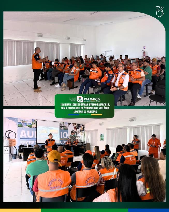 Seminário da Operação Inverno fortalece prevenção e integração entre municípios da Mata Sul 💜💚