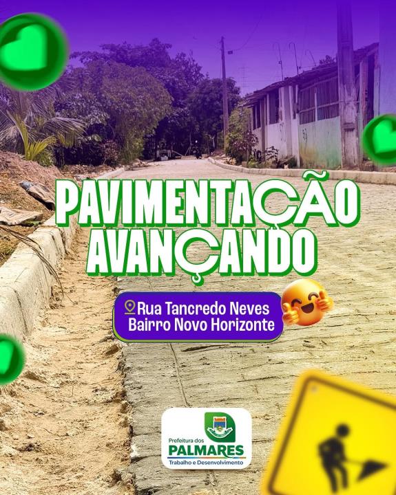 Mais pavimentação, mais qualidade de vida!