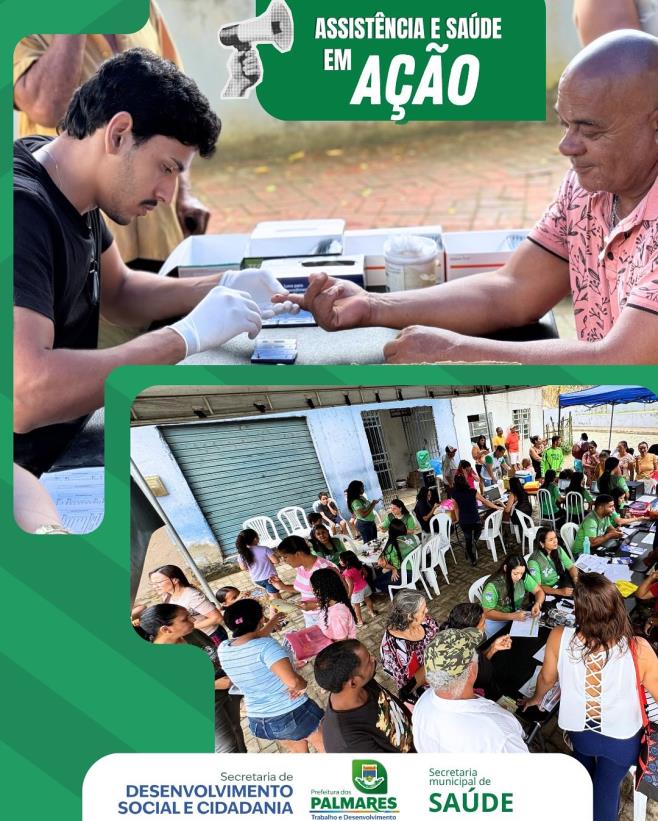 Alô Comunidade! A Assistência e Saúde está em ação! 💚🧡