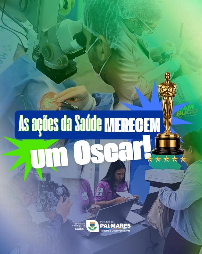 🌟 As ações da saúde merecem um Oscar! 🎬🏆