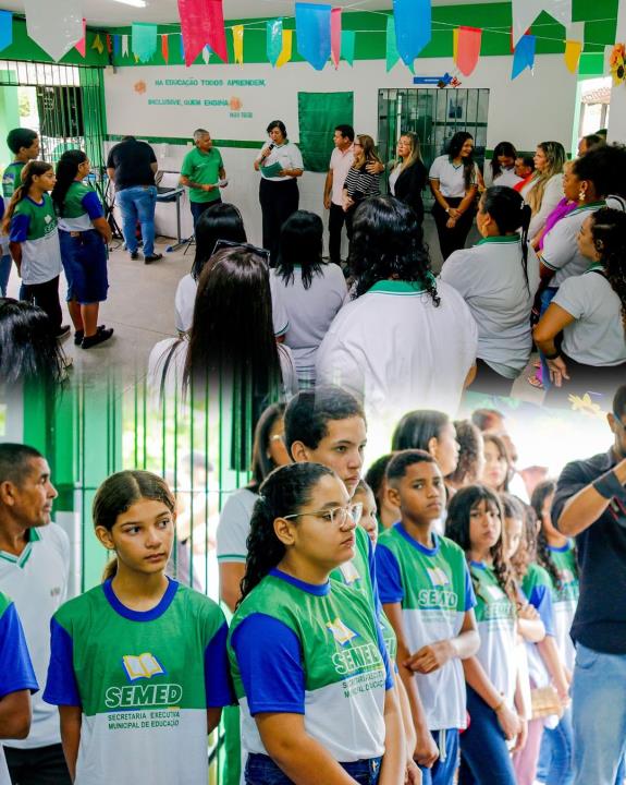 Reinauguração da Escola Municipal Telma Leandro de Sousa