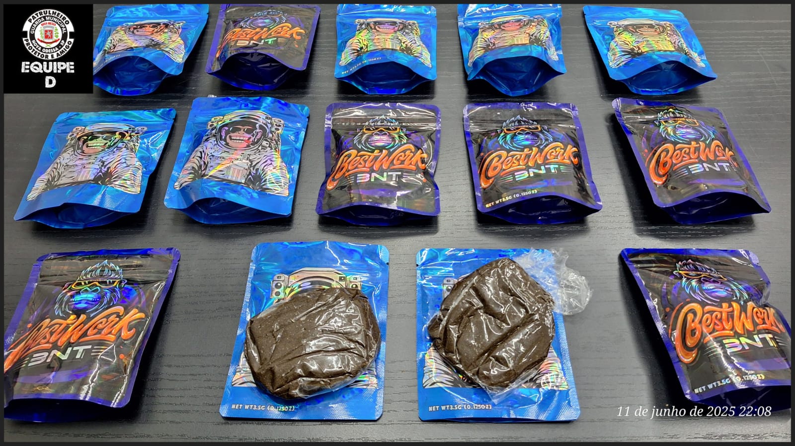 GCM da Prefeitura de Nova Odessa prende dupla de SP com aproximadamente 1,4 kg de ‘super maconha’
