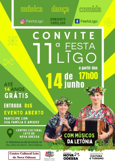 11ª edição da Festa Ligo é neste final de semana em Nova Odessa, reunindo descentes de imigrantes da Letônia