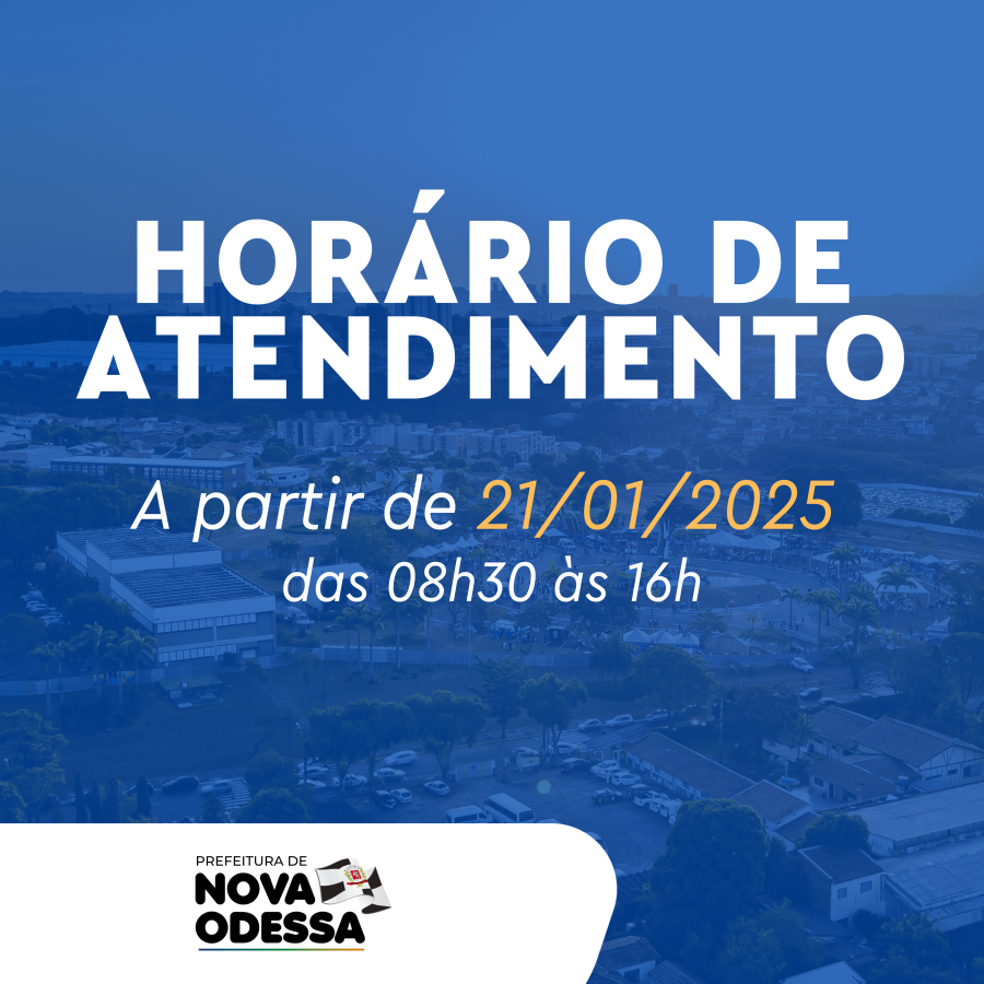 Prefeitura de Nova Odessa retoma horário normal de atendimento nesta 3ª-feira e define pontos facultativos de 2025