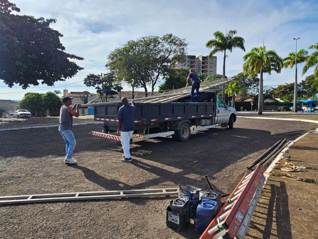 Nova Odessa inicia montagem da infraestrutura para a festa de 121 anos