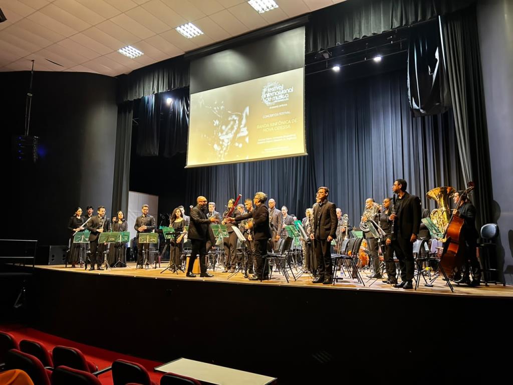 Banda Sinfônica de Nova Odessa faz grande apresentação em Festival Internacional de Hortolândia