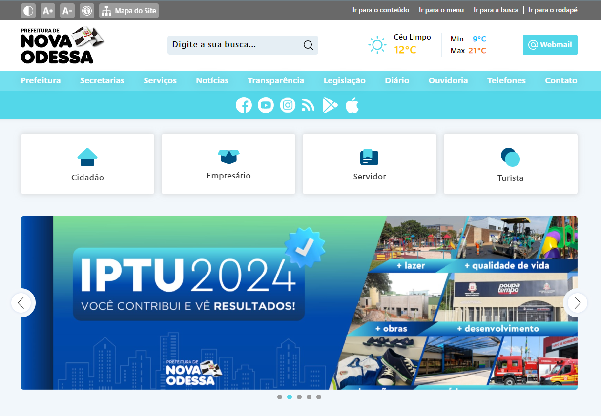 Serviços Online da Prefeitura voltam ao Ar, confira novos links 💻🤳