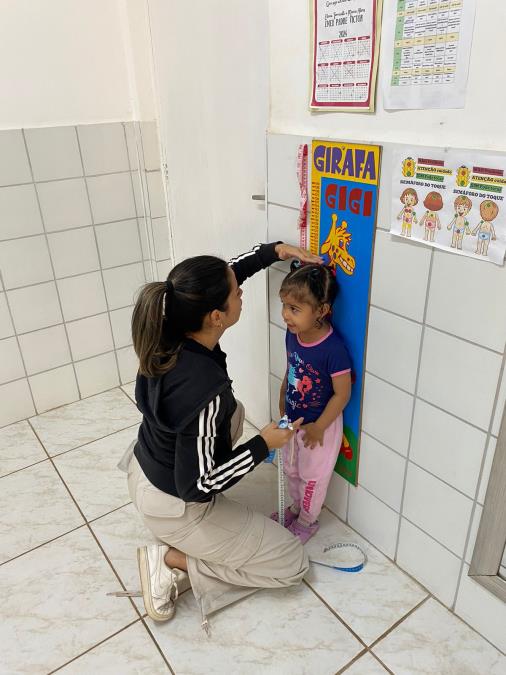 Merenda Escolar da Prefeitura de Nova Odessa e FAM avaliam antropometria de alunos das escolas do Lagos e do São Manoel