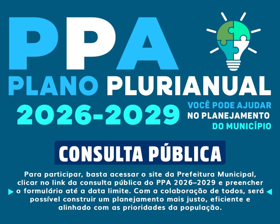 Santa Salete abre Consulta Pública para definir prioridades do PPA 2026–2029