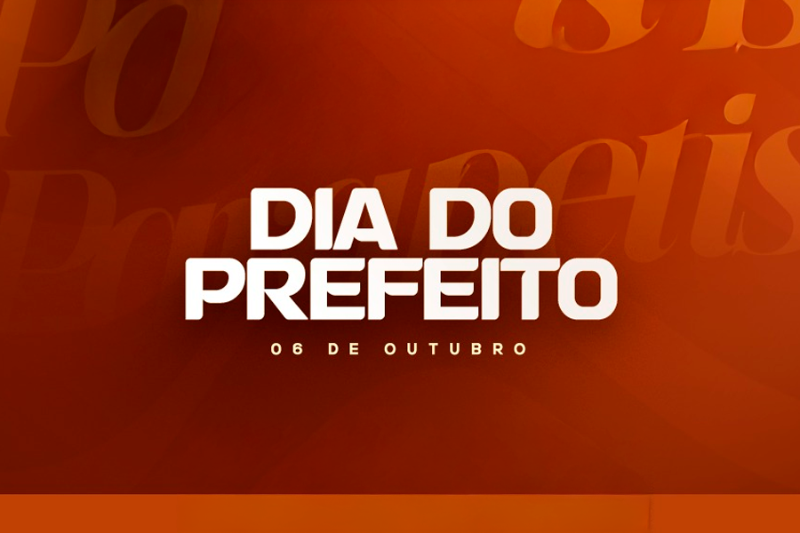 Nesta segunda-feira, 6 de outubro, celebramos o Dia do Prefeito!