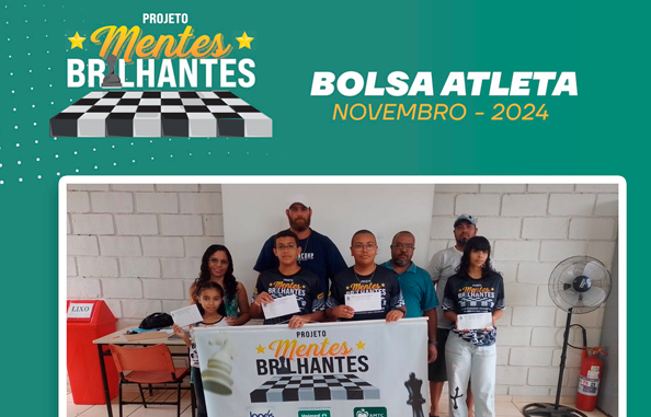 Destaques do Projeto de Xadrez Mentes Brilhantes recebem bolsa-atleta