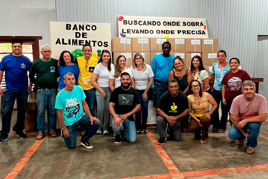 Banco de Alimentos de Três Corações recebe a doação de mais de 600 kg de leite em pó
