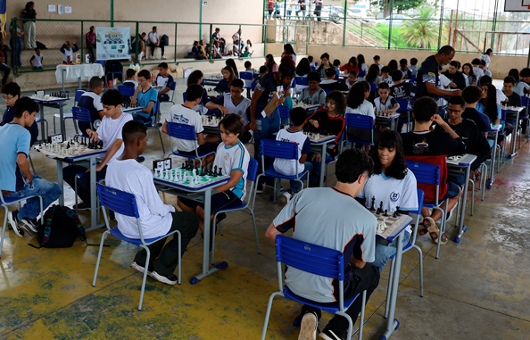 IV Torneio Escolar de Xadrez 2024 é realizado na escola E.E. Godofredo Rangel em Três Corações