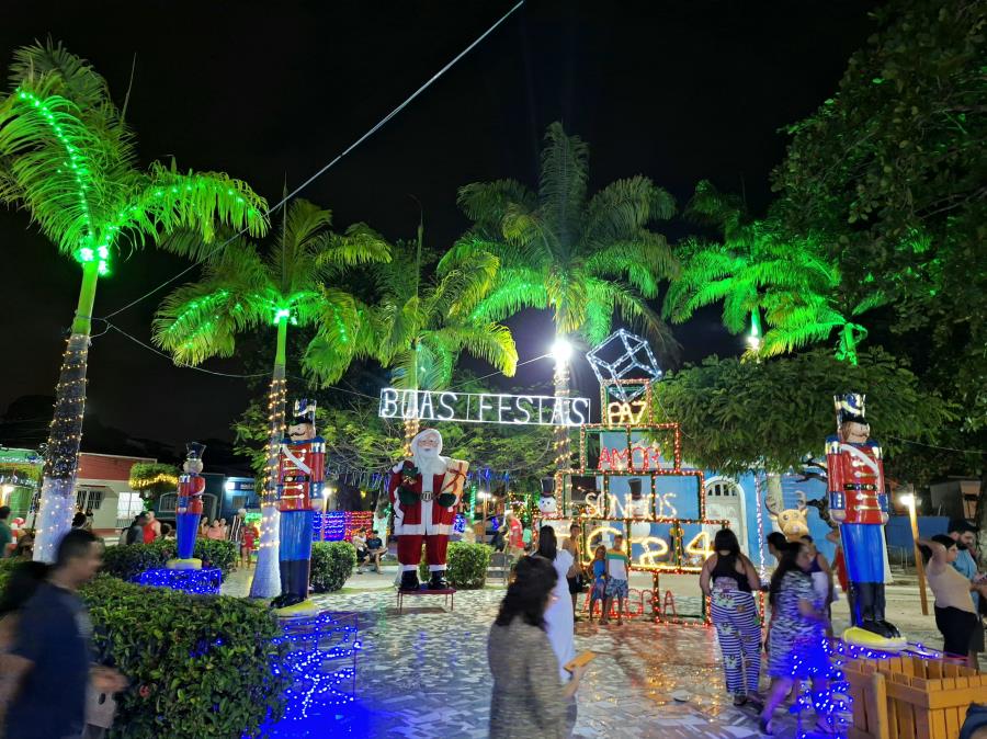 Decoração Natalina encanta moradores e visitantes em São José da Coroa Grande