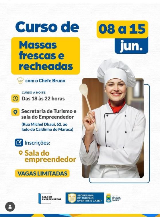 Curso de Massas frascas e recheadas