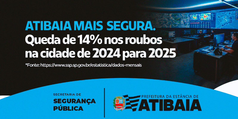 Atibaia avança na segurança pública e consolida queda da criminalidade