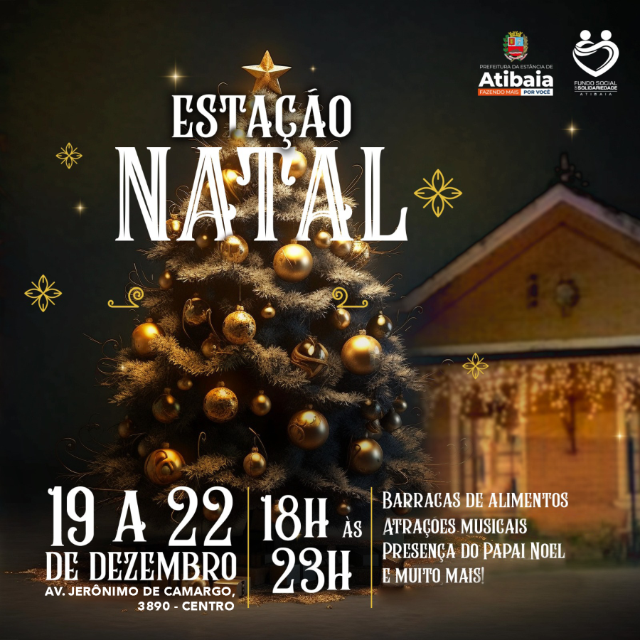 Fundo Social de Solidariedade promove Estação de Natal de 19 a 22 de dezembro