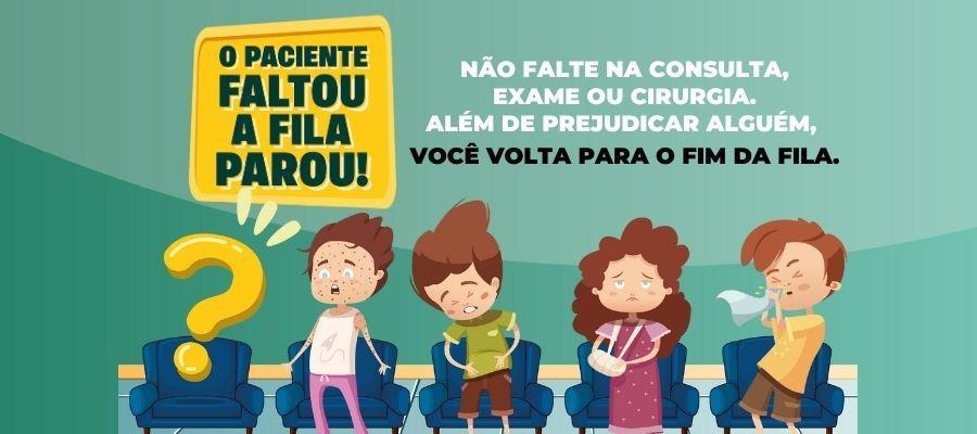 Faltar à consulta sem avisar pode atrasar o atendimento de outra pessoa