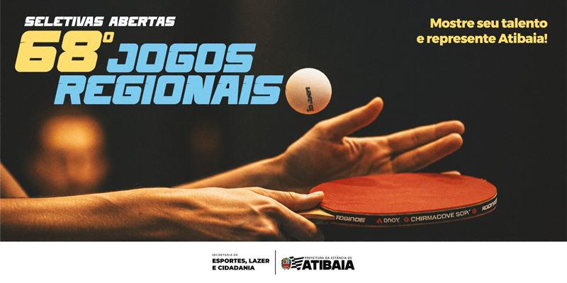 Prefeitura divulga novas datas para as seletivas dos 68º Jogos Regionais