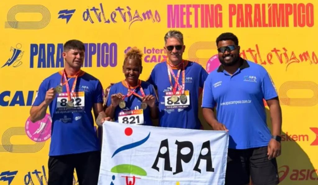 Seis medalhas de ouro marcam a participação de Atibaia em torneio nacional de Atletismo Paralímpico