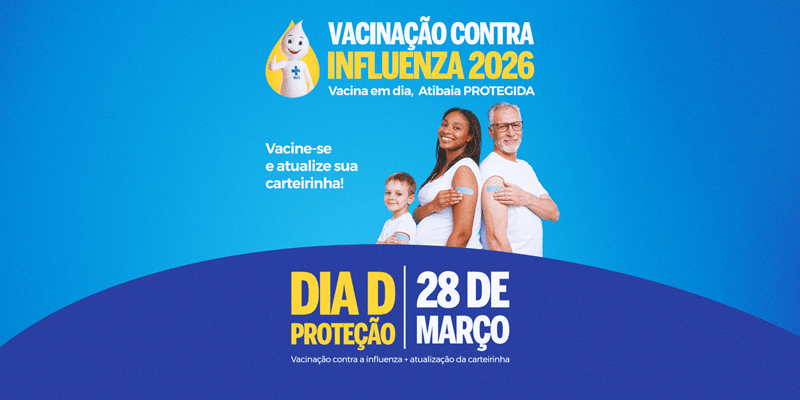 Vacinação contra a Influenza 2026 começa em 28 de março com Dia D em Atibaia