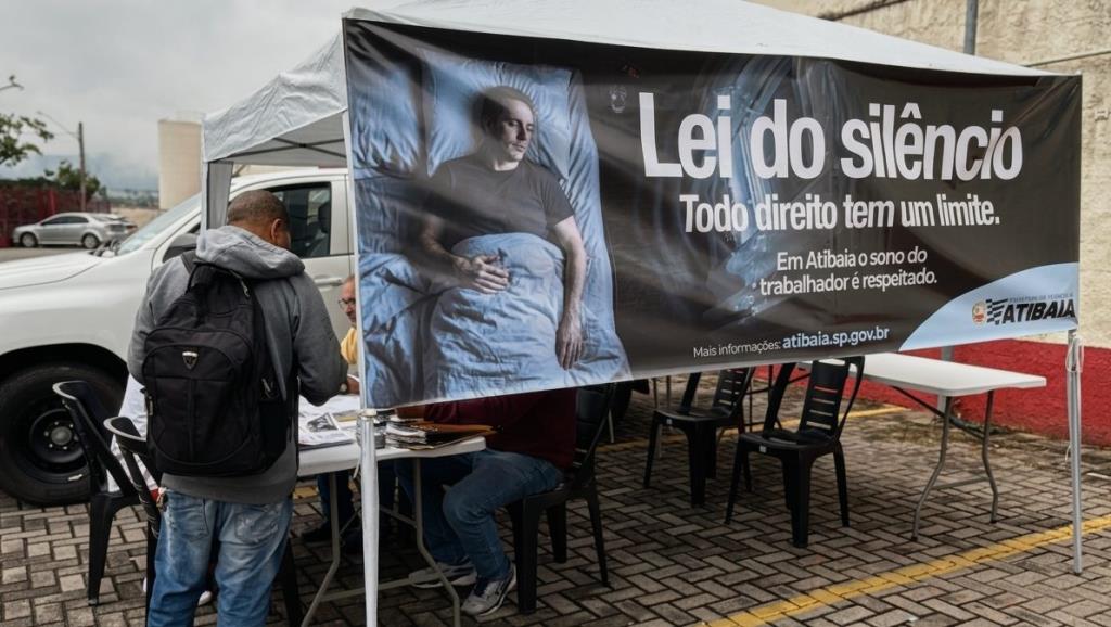 SEDEC Móvel realiza circuito intensivo de conscientização sobre a nova Lei do Silêncio em cinco bairros de Atibaia