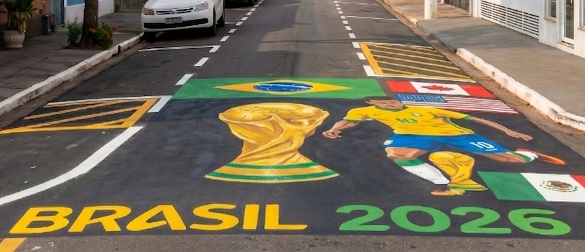 Prefeitura divulga orientações para pinturas e decorações de ruas durante a Copa do Mundo